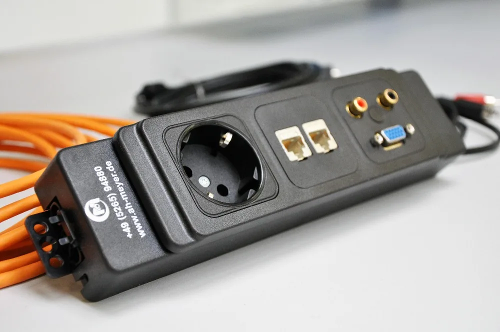 2019 серия подключенный Конференц стол Розетка питания ЕС Cat 6 кабель многократное