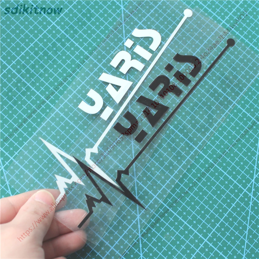 

1pc New 7x20cm Heart Car Sports Decal Sticker Styling Windows Door Decoration For TOYOTA YARIS 2007 2018 2008 2015 accessories