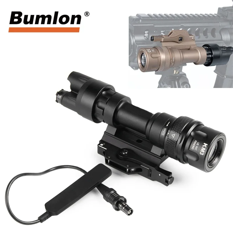 Bumlon тактический фонарь вспышка светильник Улучшенная M952 12V Светодиодный 400 люмен