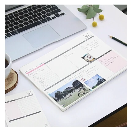Korea Stationery A4 Desktop This Large The Schedule The Memo Pad And Weekly Plan Daily Note Pad Memo Pad Note Padschedule Memo Aliexpress