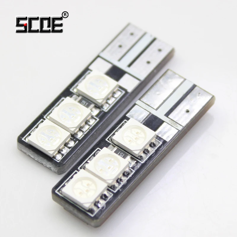 SCOE автомобильный Стайлинг 2x6SMD светодиодный Передний Габаритный светильник, габаритный фонарь для peugeot 206 207 307 301 Кристальный синий теплый белый красный