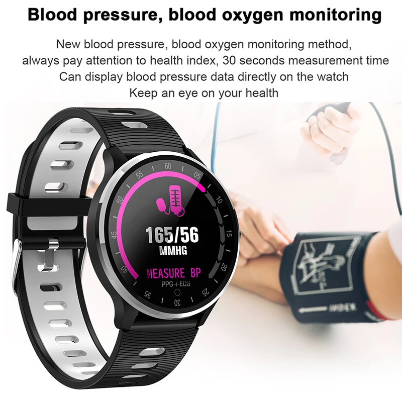 Часы A9 ECG часы с артериальным давлением смарт браслет фитнес трекер Смарт IP67