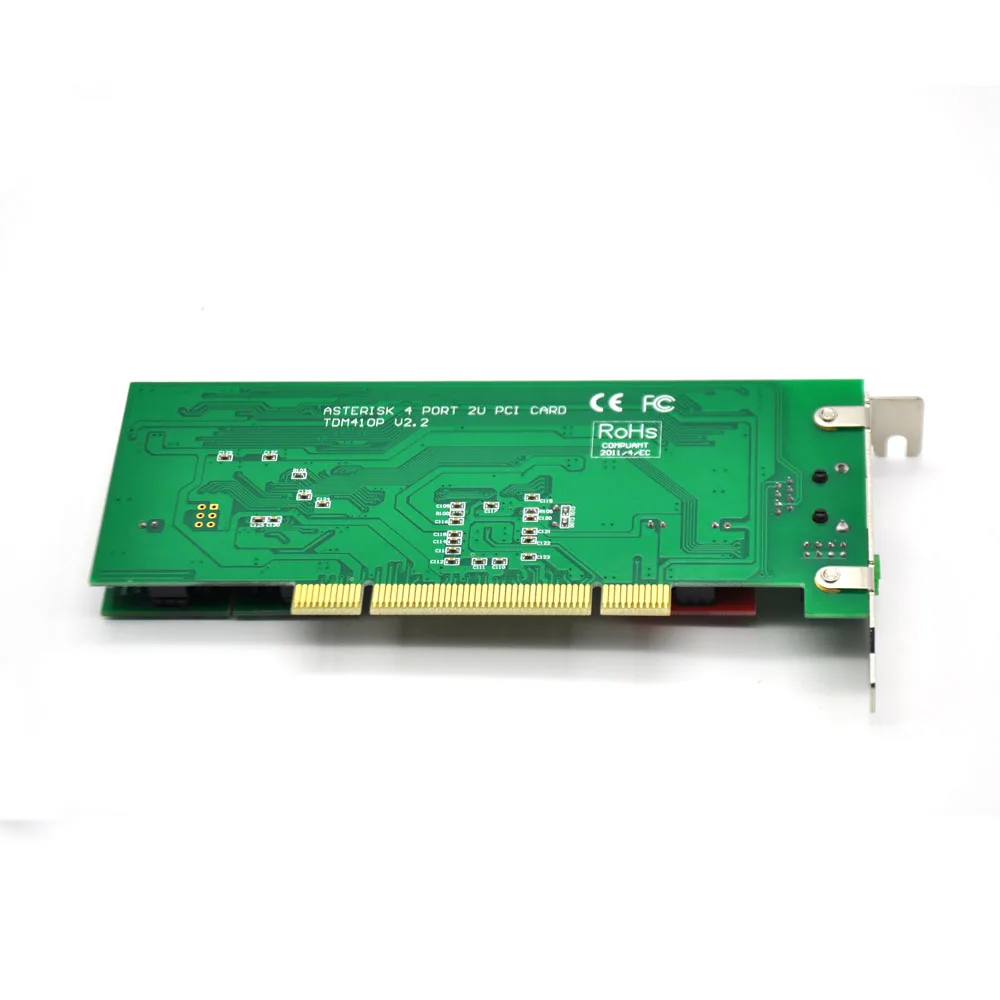 Новая TDM410P 2U Asterisk PCI карта 4 FXS/FXO аналоговая Голосовая телефонная карта Asterisk/Trixbox/Elastix/Freeswitch IP PBX