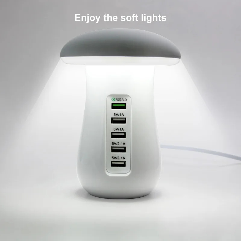 

5 USB-Ports Wall Fast Charger with Qualcomm Fast 3.0 Technology for Huawei Samsung Xiaomi Phone Universal mobile phone adapter