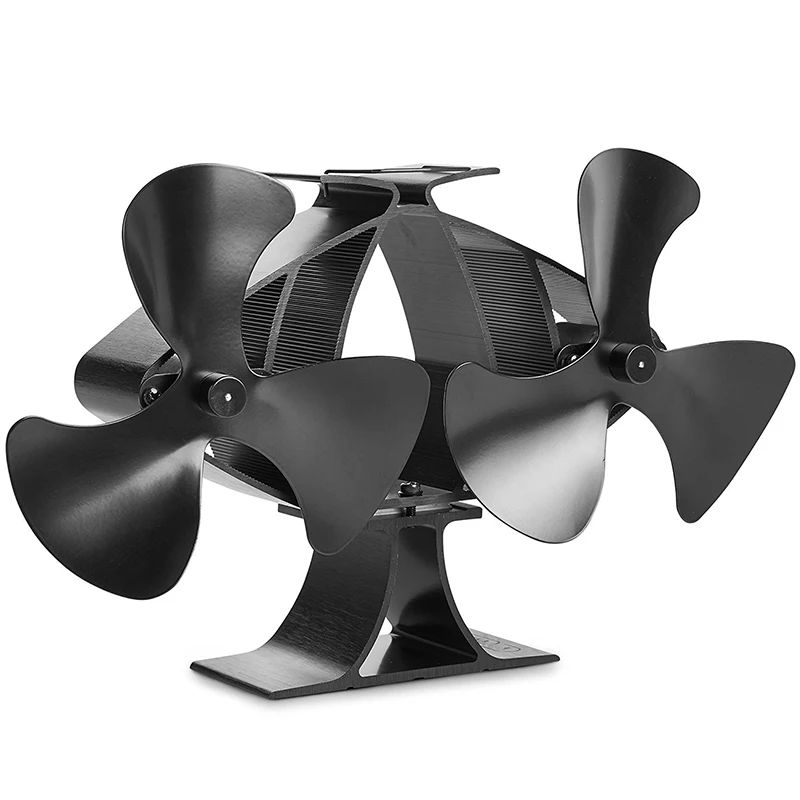 Free Shipping Wood Stove Eco Fan - Heat Powered 6 blade Blade Fireplace Blower for Efficient Distribution | Инструменты