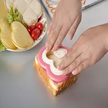 1 шт. Сердце Звезда sanwich производители DIY Cutter Пластик тосты изготовления форм тост резак бутерброды чайник Dropshipping aug29