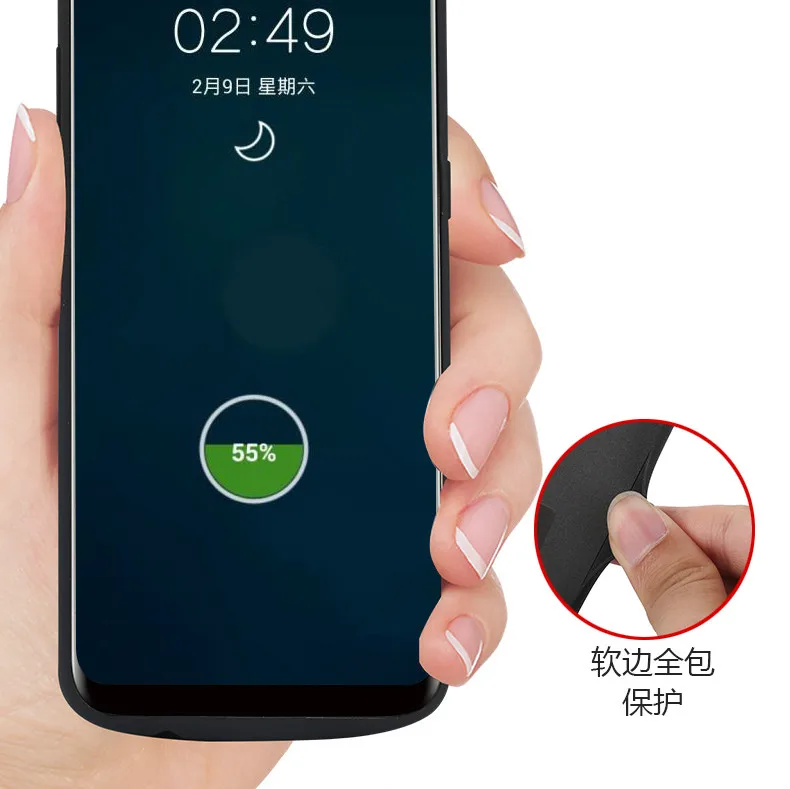 Для Samsung Galaxy S8 plus Мобильный Внешний аккумулятор 5000 мАч/6500 мАч чехол для задней