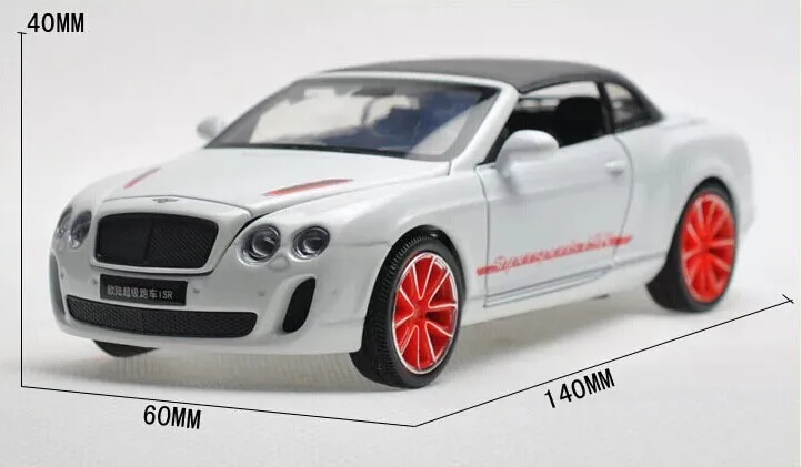132 Alloy Diecast Car Model For Bentley Continental Supersports ISR with hood-25
