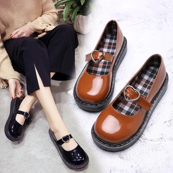 

Nice Fashion Single Shoes Korean Students Harajuku Style Small Shoes Japanese Soft Sister Wild Single Shoes