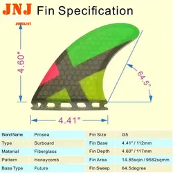 Бесплатная доставка сильнейший GRP будущем M fin с стекловолокна мед гребень материал для surfbard fin будущее m