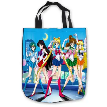 

Custom Canvas Bishoujo_Senshi_Sailor_Moon (1) Tote Hand Bags Shopping Bag Casual Beach HandBags Foldable 180911-02-19