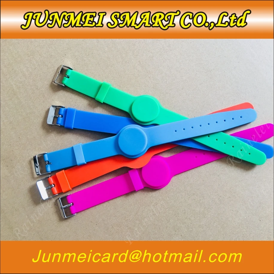 5pcs Free shopping 125khz adjustable silicone band RFID wristband key