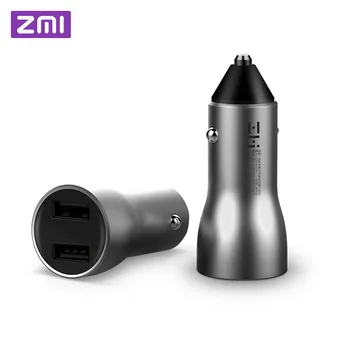 

Original ZMI Car Charger Dual USB 18W Quick Charge 3.0 Digital Current Display 5V/2.4A Fast Car Charger For Smart Phone