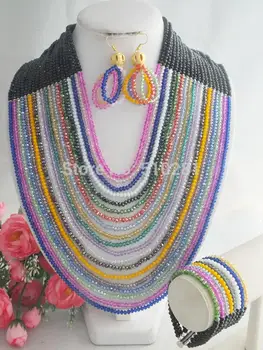 

H36412365No-994 Newest Design 52125 african wedding crystal jewelry set