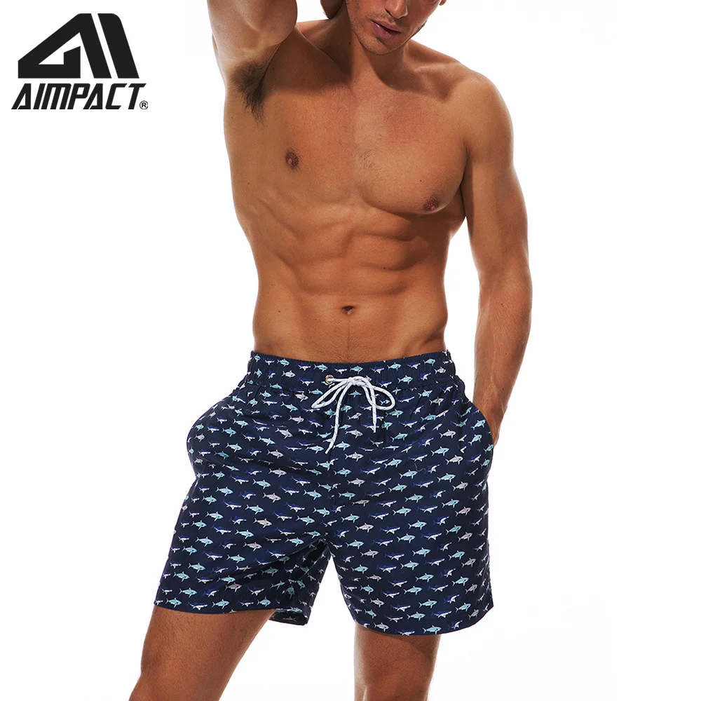 Male Novelty Beachwear Swimtrunks Whale Water Resistant Running Sports Beach Summer with Pockets
