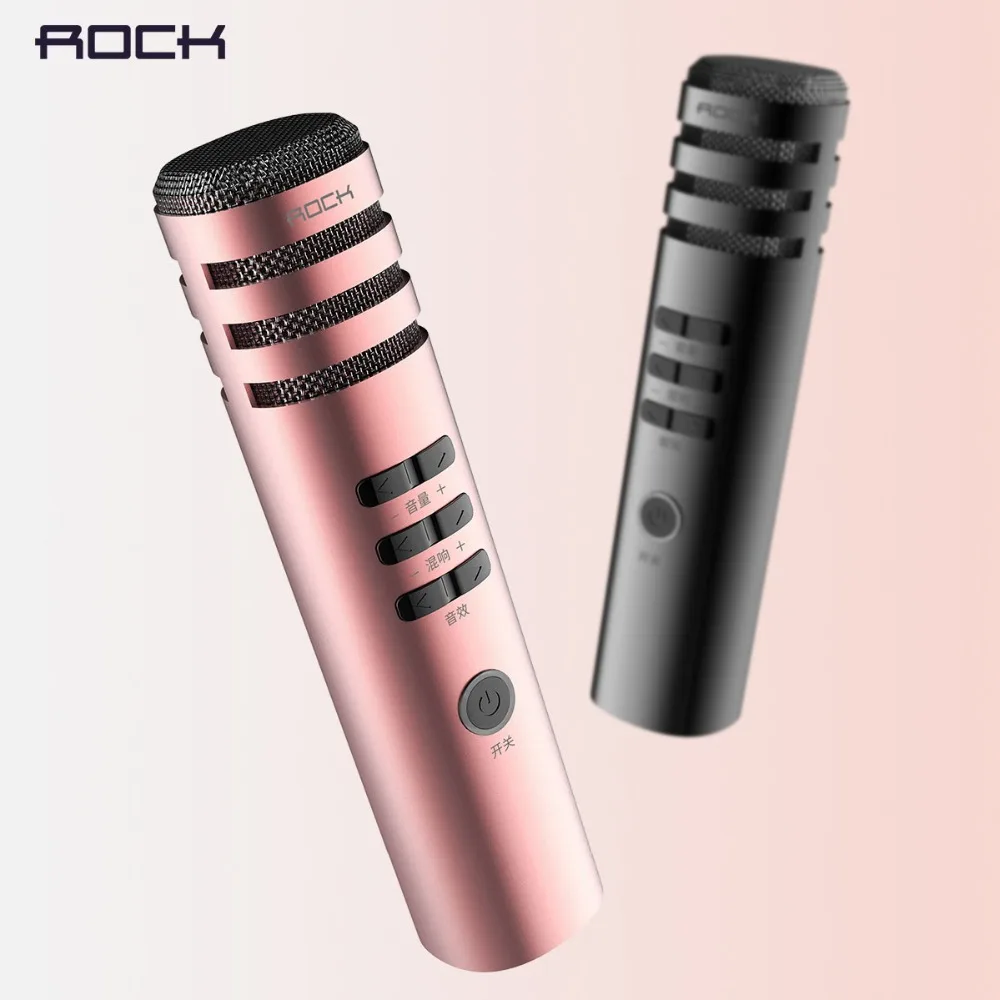 

ROCK Smart Karaoke Microphone,Mini Microphone for Smartphone and Speaker of Microphone Karaoke