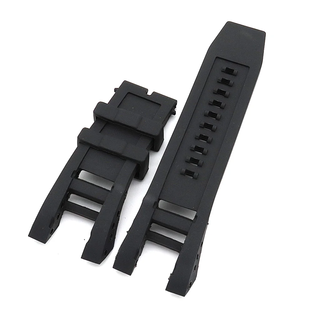 

32mm Black Waterproof Watchband For Invicta Comfortable Exchange Soft Sports Silicone Rubber Band Strap