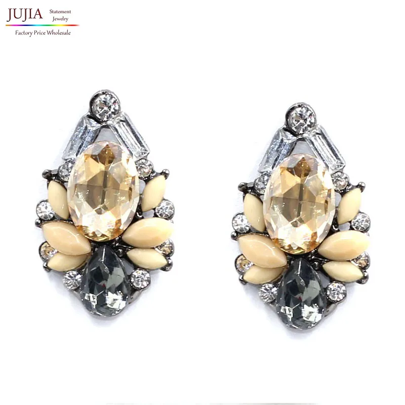 

NEW Women Fashion Jewelry Style Earrings Handmade Rhinestone sweet stud crystal earrings for women girl