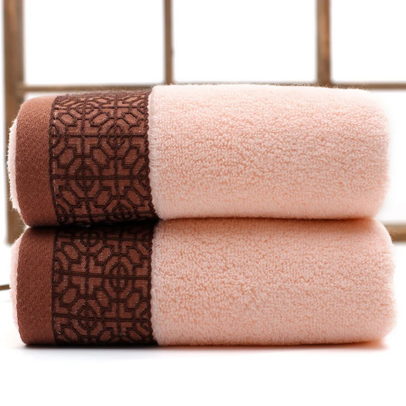 Новинка хлопок банное полотенце Горячая полотенце для рук s моющиеся салфетки мягкая банная простыня полотенце для ванной комнаты - Цвет: Розовый