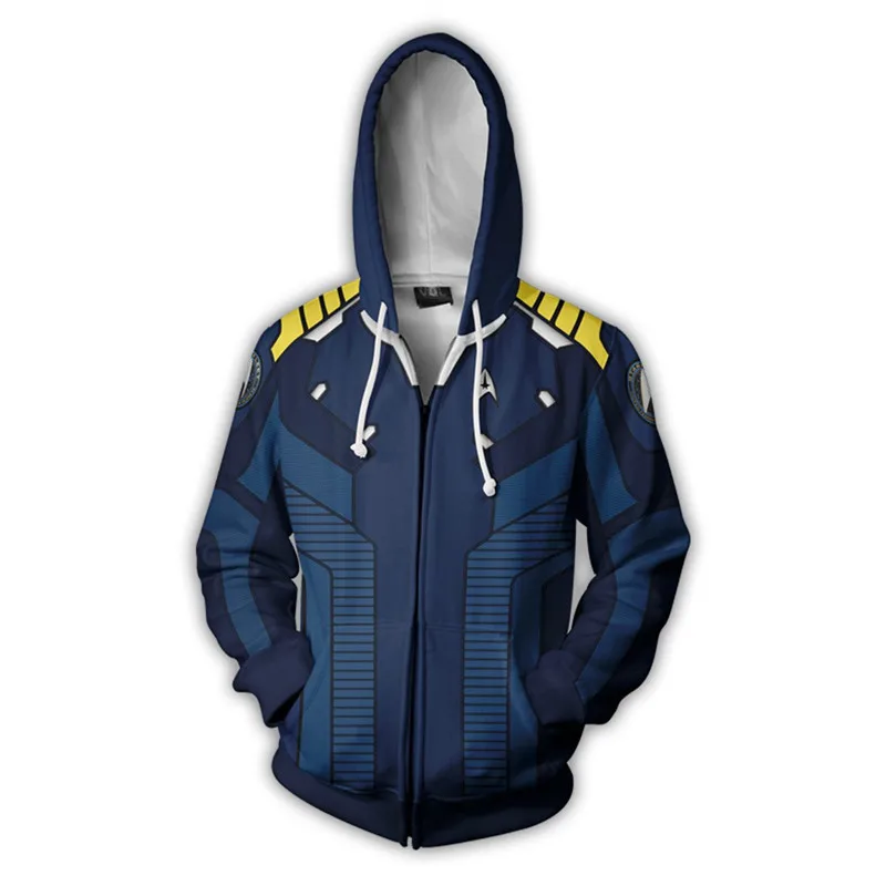 Fans Wear STAR TREK Sweatshirt Hooded 3d Printed Hoodies Sweatshirts Halloween Cosplay Men Hoodie