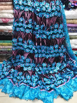 

2019 Best Selling Swiss cord lace African Guipure French Lace Fabric With Beads African Lace Fabric High Quality For Wedding