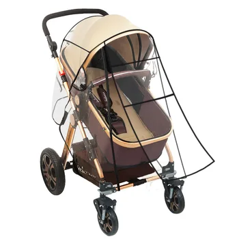 Universal waterproof stroller rain cover Prams Cart Dust Rain Cover Raincoat for Baby Stroller Accessories with windows