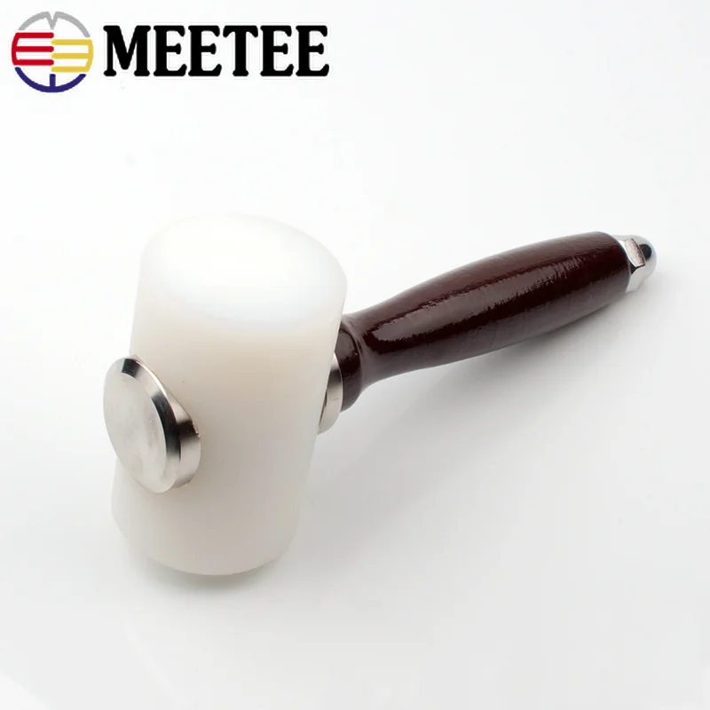 Meetee поперечное сечение кожа резьба молоток ручной работы DIY инструмент печати