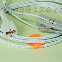 Совместимый датчик Nellcor Tyco Spo2, кабель с клипсой Spo2 3 м/9 футов, DS-100A(U910-01