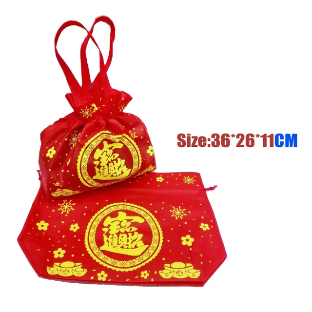 Wholesale 100pcs/lot 2017 CandyBag China new year luckybag Red lucky
