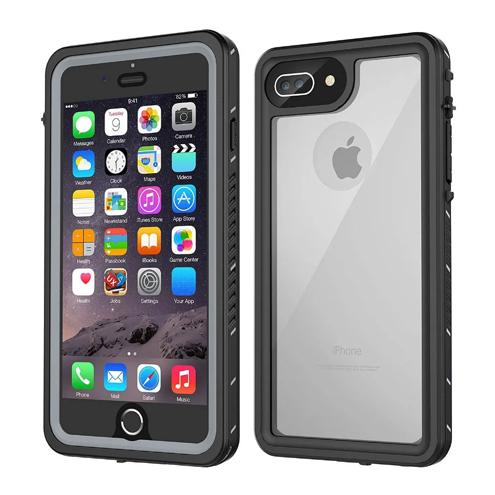 

For iPhone 7 8 Waterproof case life water Shock Dirt Snow Proof Protection for iPhone 7 8 Plus With Touch ID Case Cover
