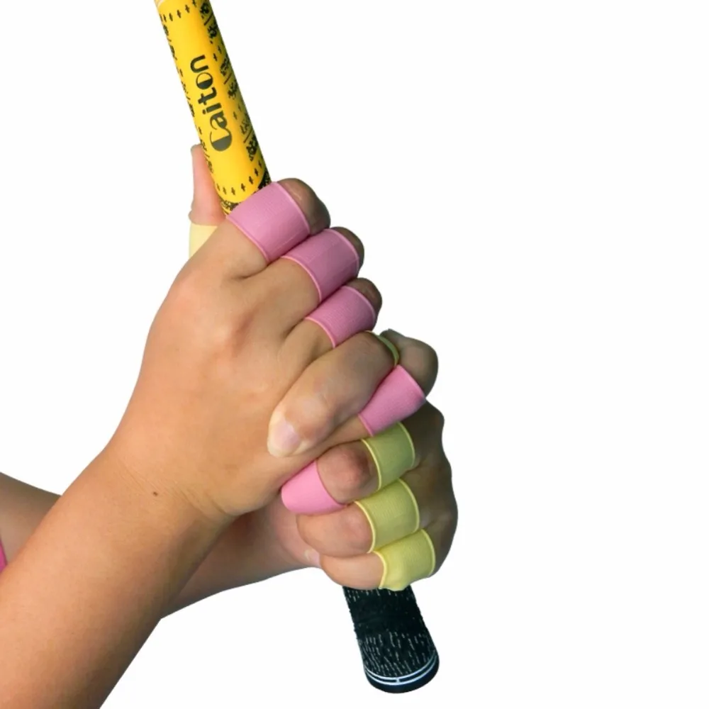 8 قطعة/المجموعة متعددة اللون جولف اصبع القدم السيليكون دعم كم حامي قبضة رمادي للرجال النساء