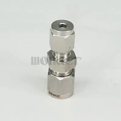 4mm x 6mm Tube OD 304 Stainless Steel Reducer Compression fitting Connector 