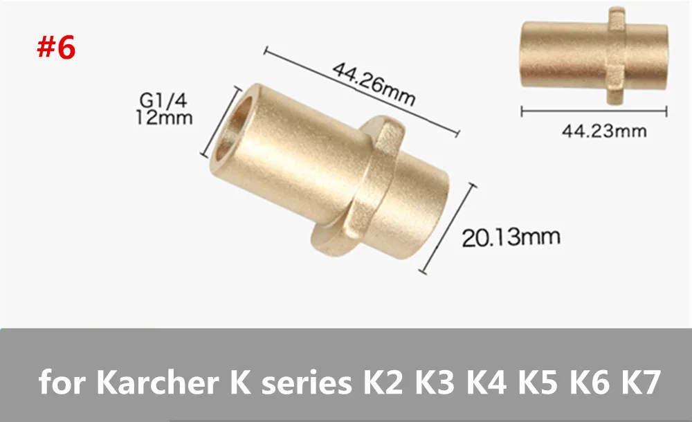 LaLeyenda 1 шт. адаптер для стиральной машины сопла опрыскиватель для Karcher/HDS/M22/G 1/4 Quick Release/Nilfisk Gerni для Bosch/Italian Nilfisk/KEW - Цвет: Оранжевый