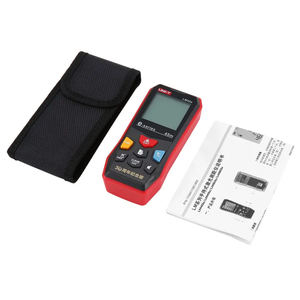

UNI-T LM45e Handheld Digital Laser Distance Meters LCD Laser Range Finder Digital Rangefinder Build Measure Device Ruler