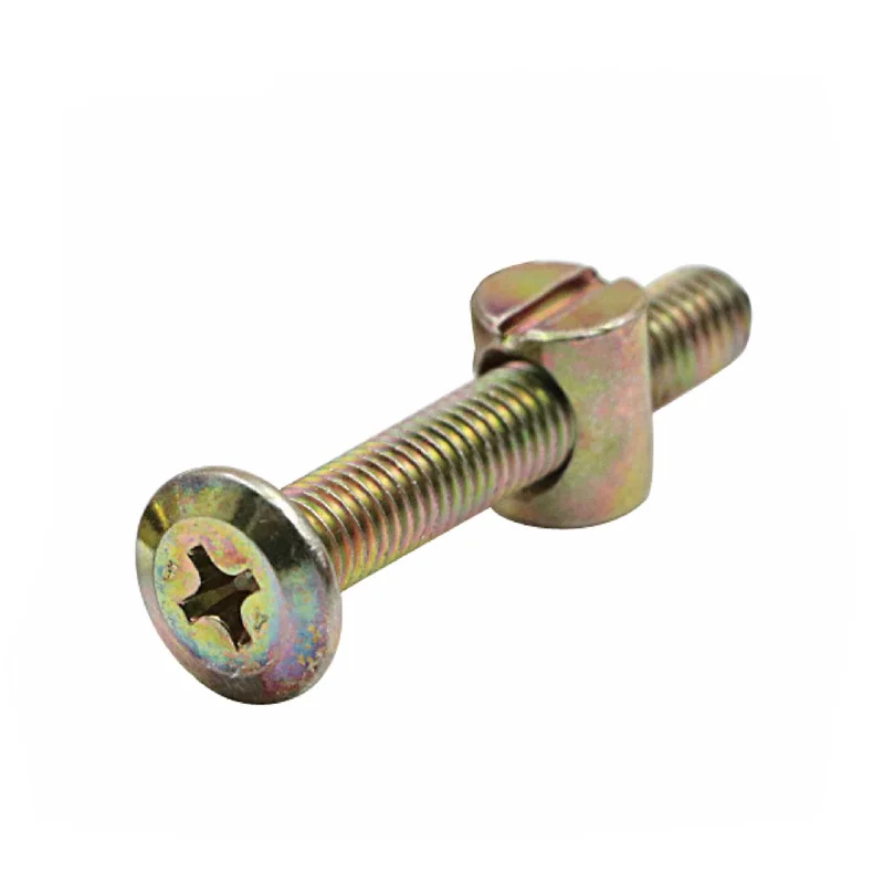 Furniture Bolts Barrel Nuts Hex Slotted Cross Nut Cot Bed M8