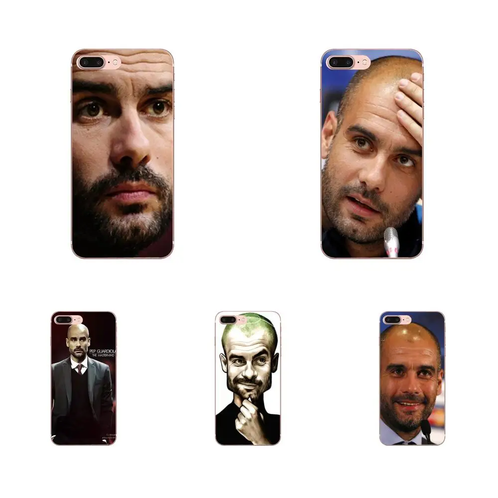 For Galaxy Grand Alpha G850 Core2 Prime S2 I9082 A3 A5 A7 On5 On7 2015 2016 2017 Soft TPU Case Mobile Soccer Coach Pep Guardiola | Мобильные