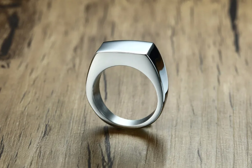 Fashion Black Gold Silver Color Stainless Steel irregular Rings For Boy and Boy Friendship Men Ring Simple Jewelry Ring Male