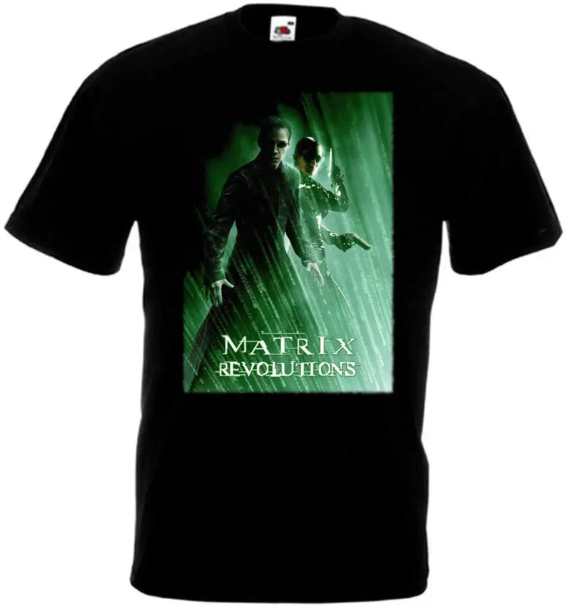 

Matrix Revolutions Movie Poster Men'S T-Shirt Hip Hop Harajuku Tshirts Sexy Girl T Shirt Custom Tee Shirt Tops For Man