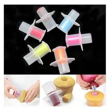 25 шт/лот плунжер-Бур для кексов инструменты Маффин, кекс шприц кондитерский Торт Инструменты для украшения пластиковых тортов копание отверстий устройство