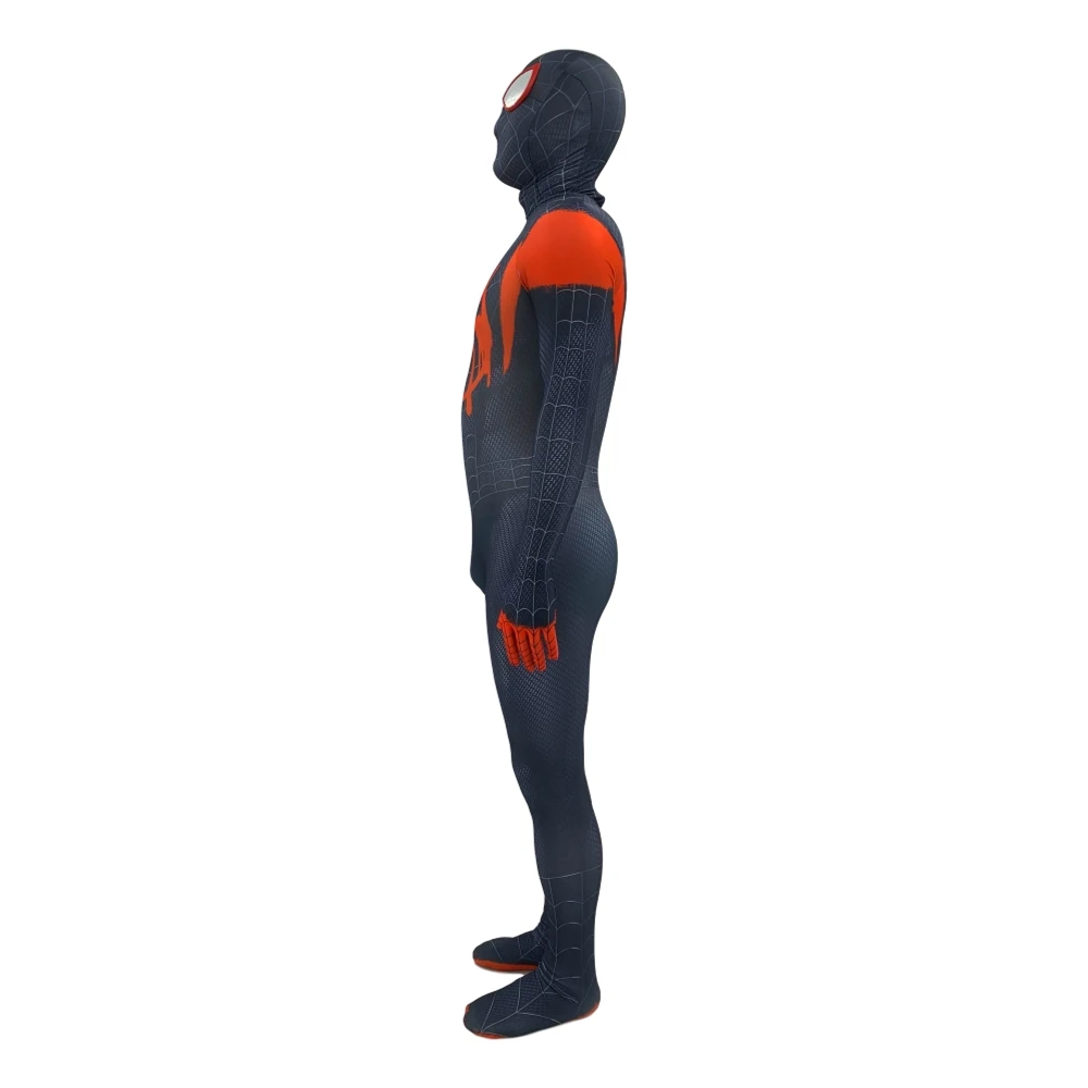 3D печать Miles Morales удивительный костюм Человека-паука Zentai Человек-паук боди костюм комбинезоны