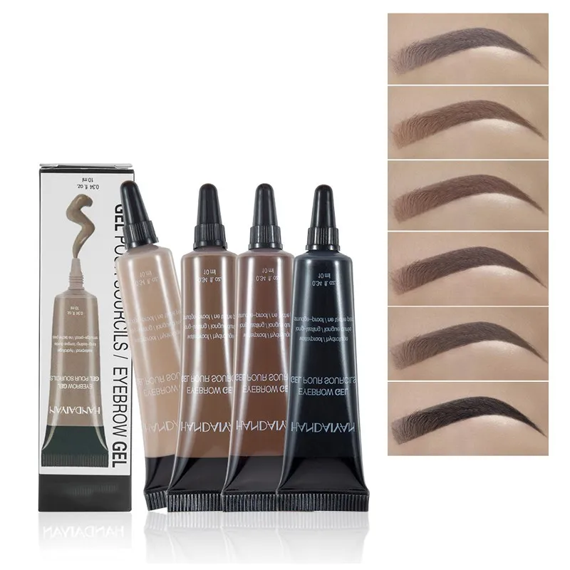 

1Pc Eyebrow Tint Dye Cream Mascara Gel Long Lasting Natural Black Brown Color Pigments Waterproof Makeup Brush Durable Hot