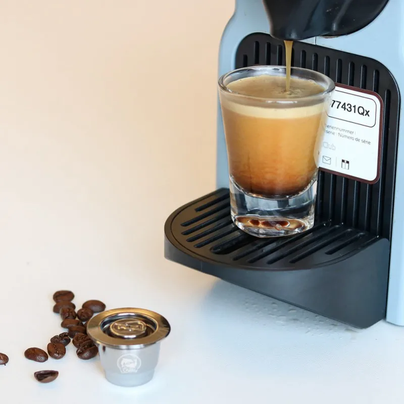 Кофейная капсула для Nespresso многоразовые кофейные кронштейны из нержавеющей стали кофейные фильтры для многократного использования для Nespresso тампер