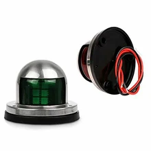 Красный зеленый сигнальный фонарь водонепроницаемый корпус из нержавеющей стали 12 V/24 V навигационная лампа для яхты DOM668