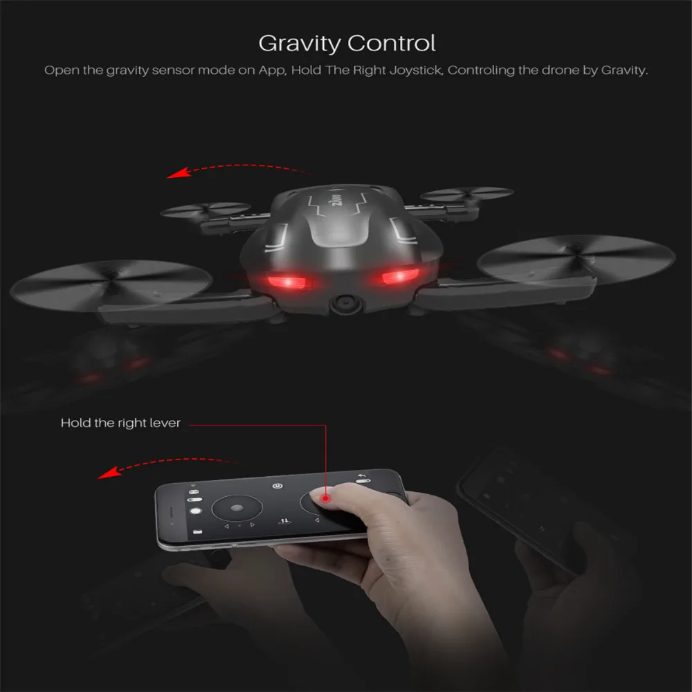 12.Syma Z1 RC mini Drone with Camera Altitude Hold Selfie Drone Follow me Mode WiFi FPV Quadcopter Drones RC Helicopter VS H62 E58