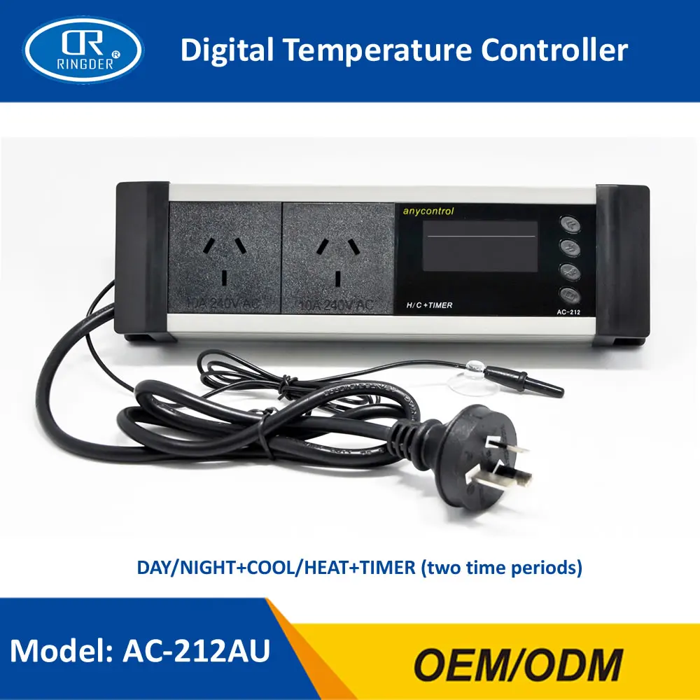 AC-212 DIGITAL REPTILE TEMPERATURE THERMOSTAT 5