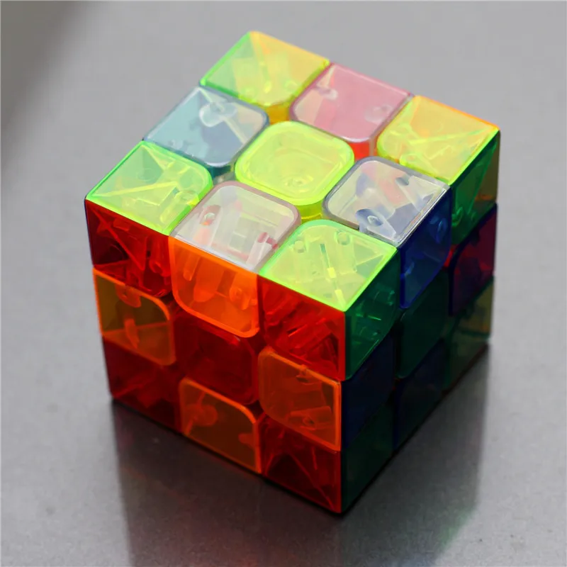 Прозрачность 3 слоя куб головоломка игрушка магический куб 3x3x3 профессиональный спичечный куб игрушки для детей развивающие Подарочные игрушки