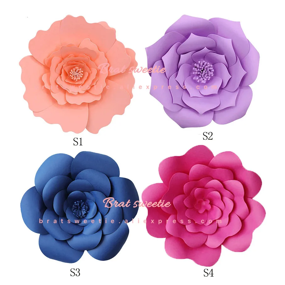 Flores Artificiais De Papel Gigante De DIY, Decoração De Parede, Chuveiro  De Bebê, Festa De Aniversário, Pano De Fundo, Casamento, Decoração De Casa,  Flores - AliExpress, image size:907x907