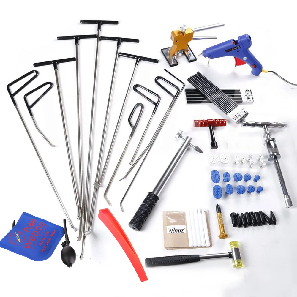 Auto Body Dent Removal Rod Tool Kit - Slide Hammer Gule Gun Tap Down Handle Lifter PUMP WEDGE LOCKSMITH TOOLS | Инструменты