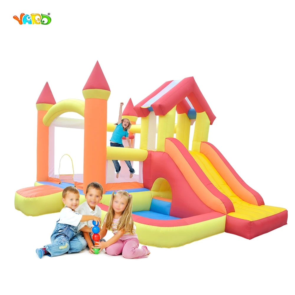 YARD Super Bounce House Combo Inflatable Jumping Moonwalk Bouncy Castle Slide Ball Pool Big Outdoor Play Toys