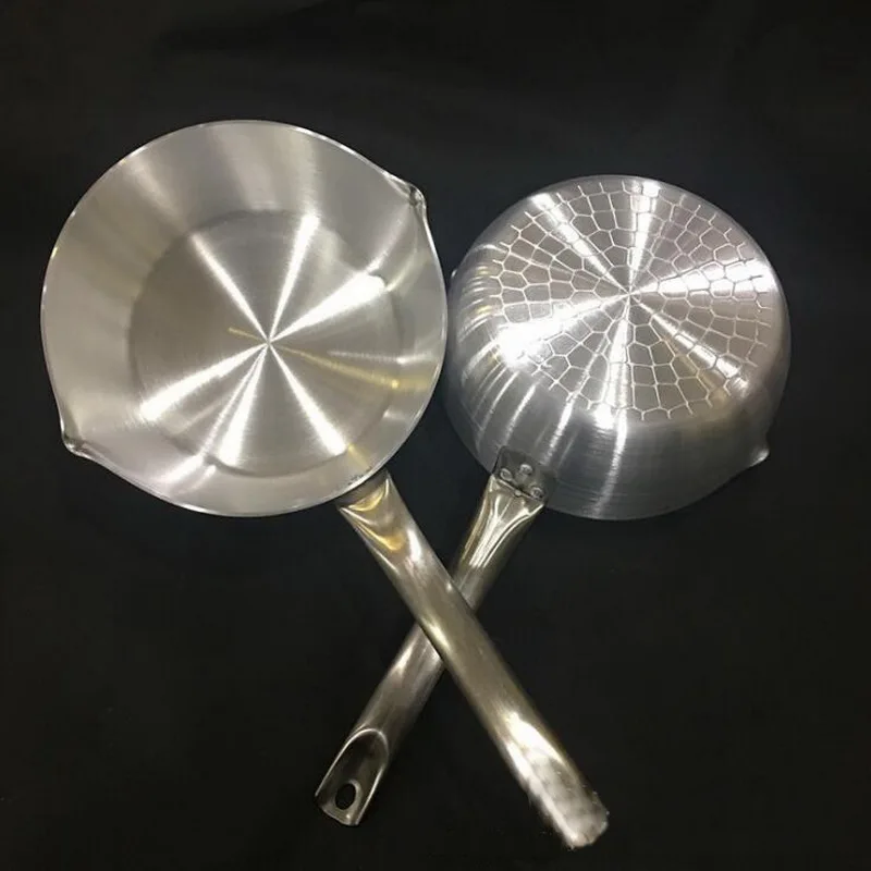 Steel handle Japanese snow pan kitchen tools boiled milk thick frying